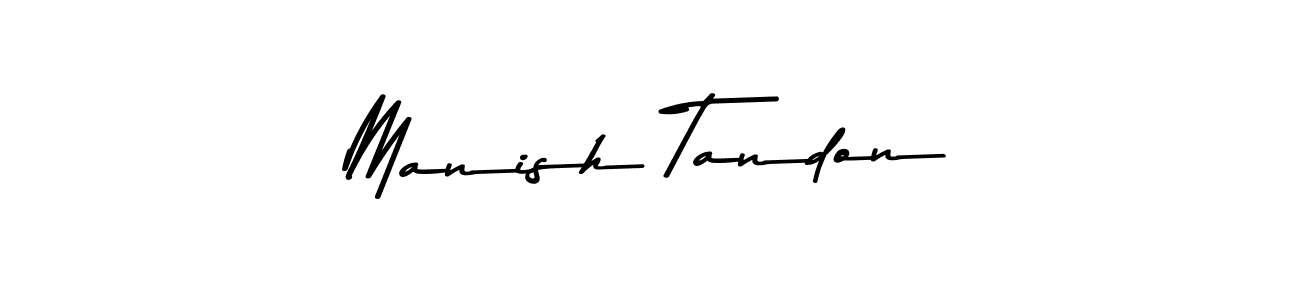 Use a signature maker to create a handwritten signature online. With this signature software, you can design (Asem Kandis PERSONAL USE) your own signature for name Manish Tandon. Manish Tandon signature style 9 images and pictures png