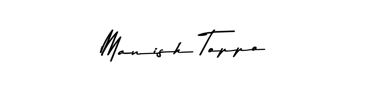 Make a beautiful signature design for name Manish Toppo. Use this online signature maker to create a handwritten signature for free. Manish Toppo signature style 9 images and pictures png