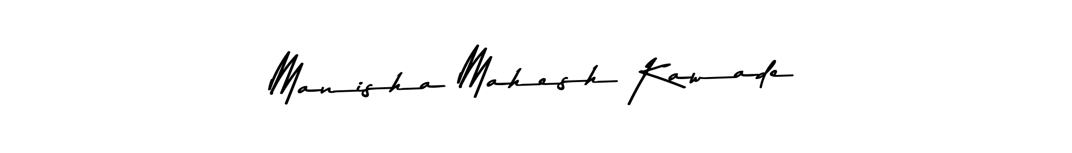 Design your own signature with our free online signature maker. With this signature software, you can create a handwritten (Asem Kandis PERSONAL USE) signature for name Manisha Mahesh Kawade. Manisha Mahesh Kawade signature style 9 images and pictures png