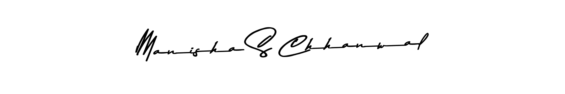 How to make Manisha S Chhanwal signature? Asem Kandis PERSONAL USE is a professional autograph style. Create handwritten signature for Manisha S Chhanwal name. Manisha S Chhanwal signature style 9 images and pictures png