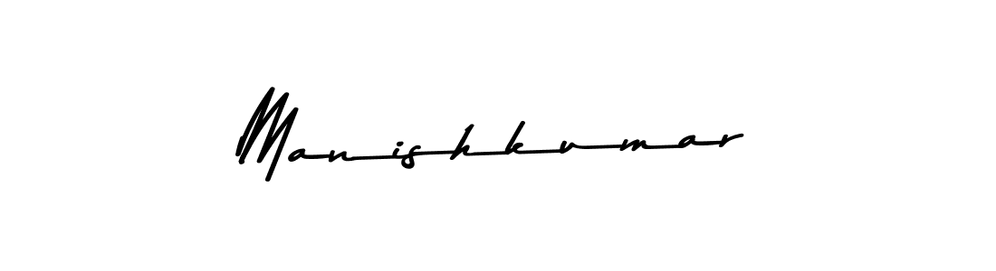 Make a beautiful signature design for name Manishkumar. With this signature (Asem Kandis PERSONAL USE) style, you can create a handwritten signature for free. Manishkumar signature style 9 images and pictures png