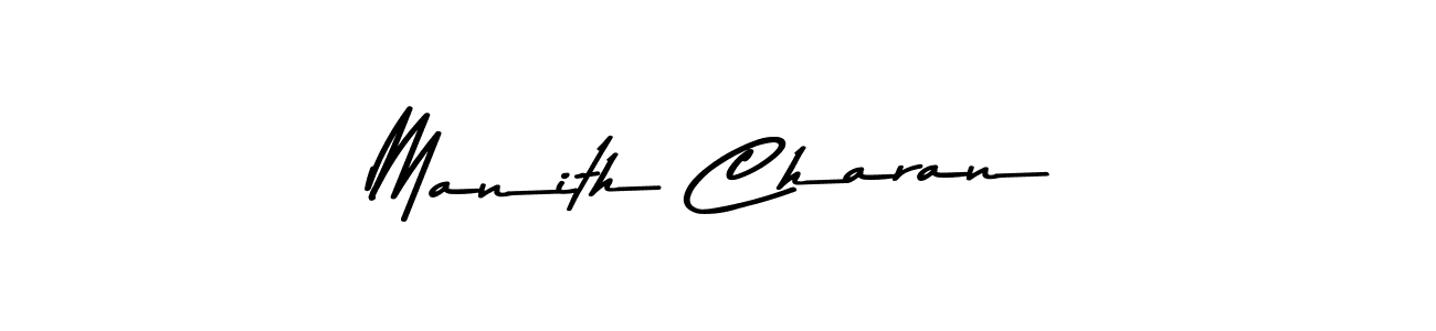 Make a beautiful signature design for name Manith Charan. With this signature (Asem Kandis PERSONAL USE) style, you can create a handwritten signature for free. Manith Charan signature style 9 images and pictures png