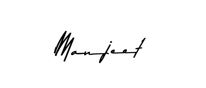 Make a beautiful signature design for name Manjeet. With this signature (Asem Kandis PERSONAL USE) style, you can create a handwritten signature for free. Manjeet signature style 9 images and pictures png