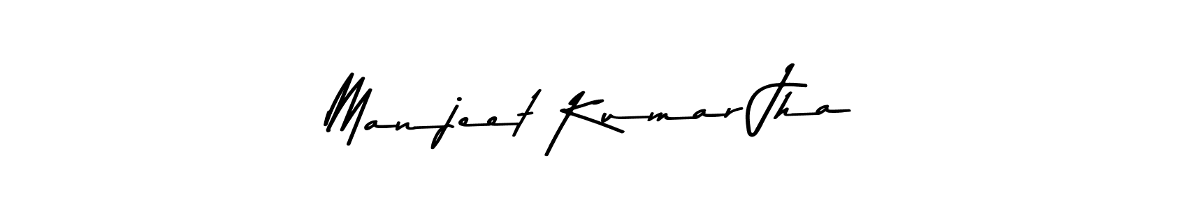 Asem Kandis PERSONAL USE is a professional signature style that is perfect for those who want to add a touch of class to their signature. It is also a great choice for those who want to make their signature more unique. Get Manjeet Kumar Jha name to fancy signature for free. Manjeet Kumar Jha signature style 9 images and pictures png