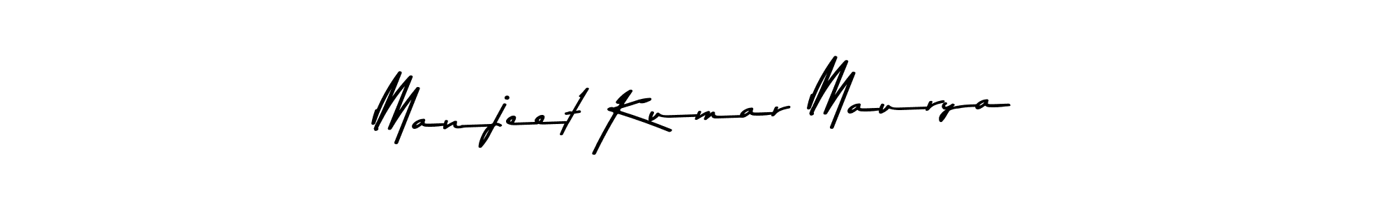 Create a beautiful signature design for name Manjeet Kumar Maurya. With this signature (Asem Kandis PERSONAL USE) fonts, you can make a handwritten signature for free. Manjeet Kumar Maurya signature style 9 images and pictures png