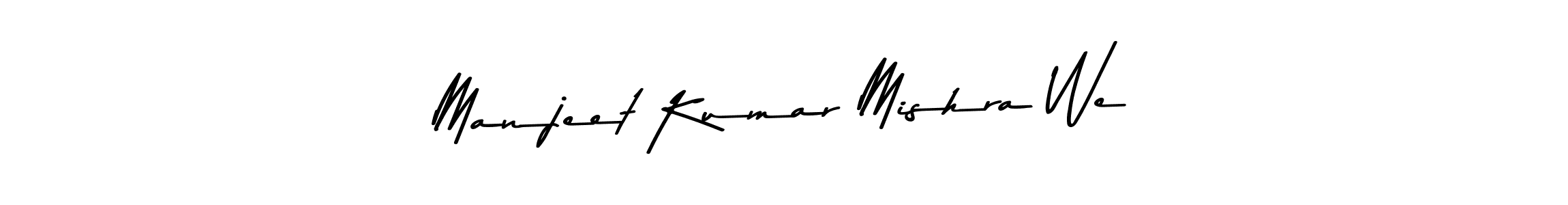 How to make Manjeet Kumar Mishra We signature? Asem Kandis PERSONAL USE is a professional autograph style. Create handwritten signature for Manjeet Kumar Mishra We name. Manjeet Kumar Mishra We signature style 9 images and pictures png
