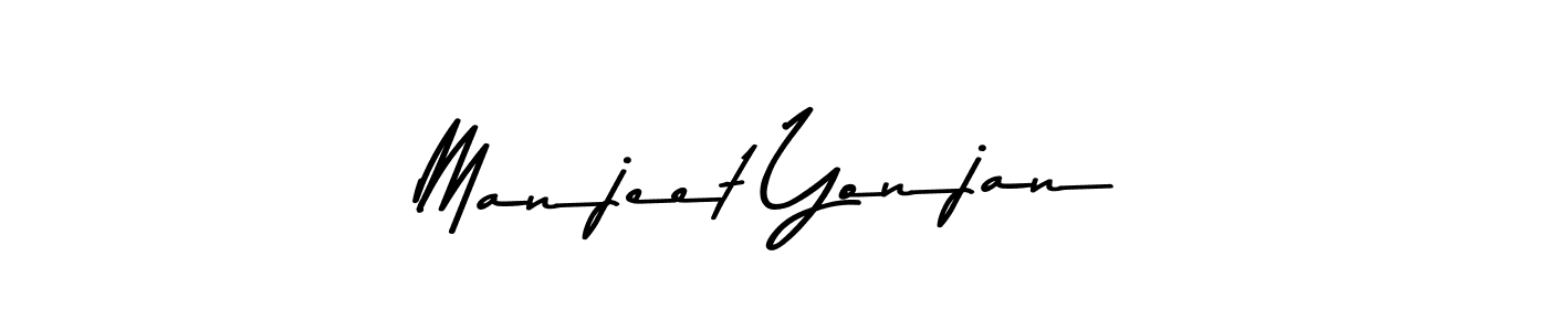 Also You can easily find your signature by using the search form. We will create Manjeet Yonjan name handwritten signature images for you free of cost using Asem Kandis PERSONAL USE sign style. Manjeet Yonjan signature style 9 images and pictures png