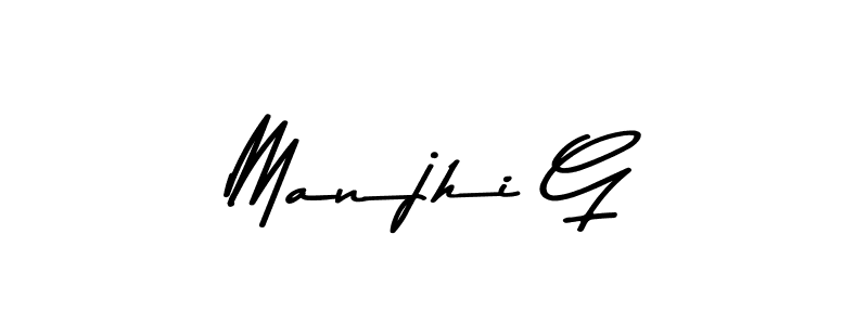 Make a beautiful signature design for name Manjhi G. With this signature (Asem Kandis PERSONAL USE) style, you can create a handwritten signature for free. Manjhi G signature style 9 images and pictures png