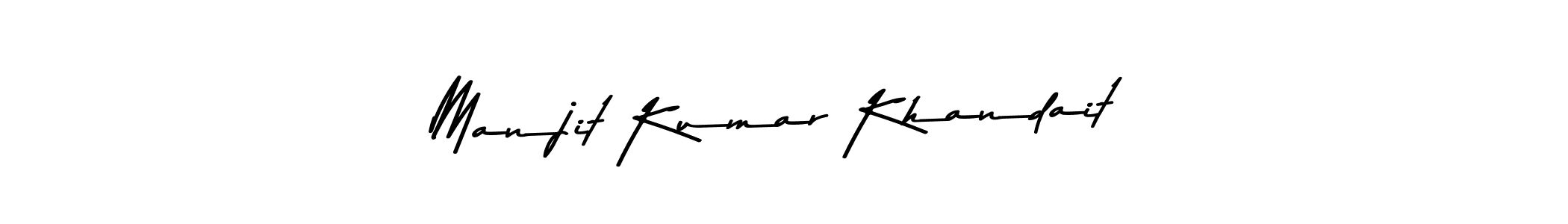 Also You can easily find your signature by using the search form. We will create Manjit Kumar Khandait name handwritten signature images for you free of cost using Asem Kandis PERSONAL USE sign style. Manjit Kumar Khandait signature style 9 images and pictures png