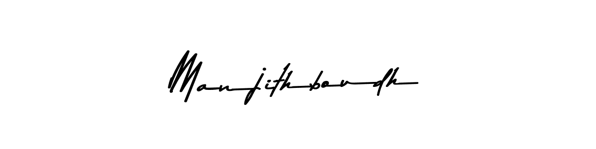 Design your own signature with our free online signature maker. With this signature software, you can create a handwritten (Asem Kandis PERSONAL USE) signature for name Manjithboudh. Manjithboudh signature style 9 images and pictures png