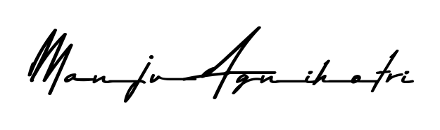 Practice writing Manju Agnihotri with the flow of Asem Kandis PERSONAL USE lettering. A fantastic source of inspiration for developing your personal signature style. Manju Agnihotri signature style 9 images and pictures png