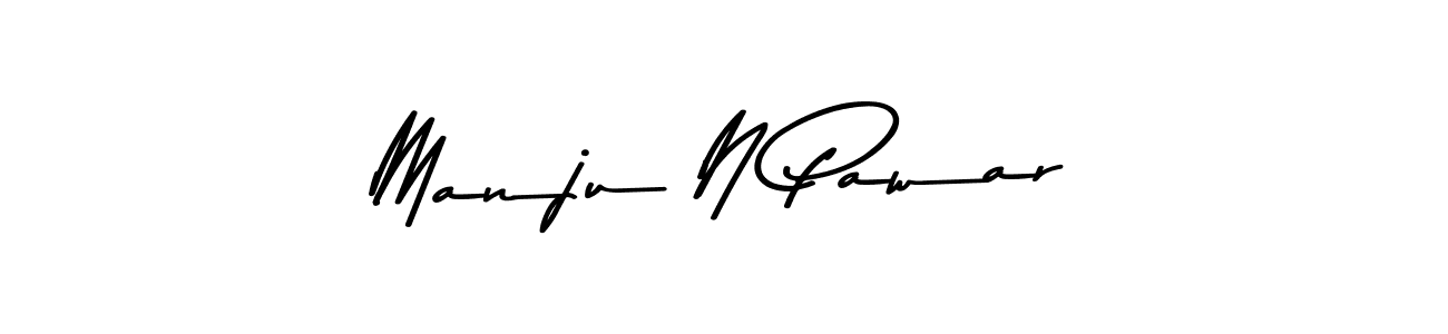 Use a signature maker to create a handwritten signature online. With this signature software, you can design (Asem Kandis PERSONAL USE) your own signature for name Manju N Pawar. Manju N Pawar signature style 9 images and pictures png