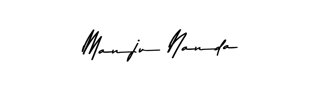 Asem Kandis PERSONAL USE is a professional signature style that is perfect for those who want to add a touch of class to their signature. It is also a great choice for those who want to make their signature more unique. Get Manju Nanda name to fancy signature for free. Manju Nanda signature style 9 images and pictures png