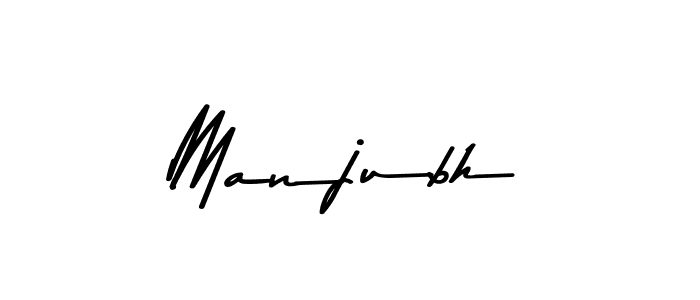 How to Draw Manjubh signature style? Asem Kandis PERSONAL USE is a latest design signature styles for name Manjubh. Manjubh signature style 9 images and pictures png