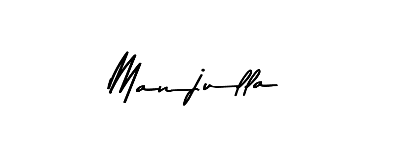 Make a beautiful signature design for name Manjulla. With this signature (Asem Kandis PERSONAL USE) style, you can create a handwritten signature for free. Manjulla signature style 9 images and pictures png