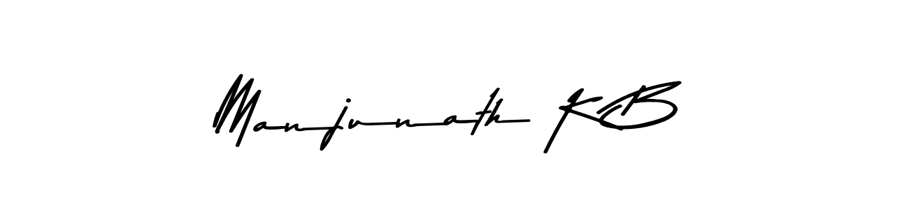 The best way (Asem Kandis PERSONAL USE) to make a short signature is to pick only two or three words in your name. The name Manjunath K B include a total of six letters. For converting this name. Manjunath K B signature style 9 images and pictures png