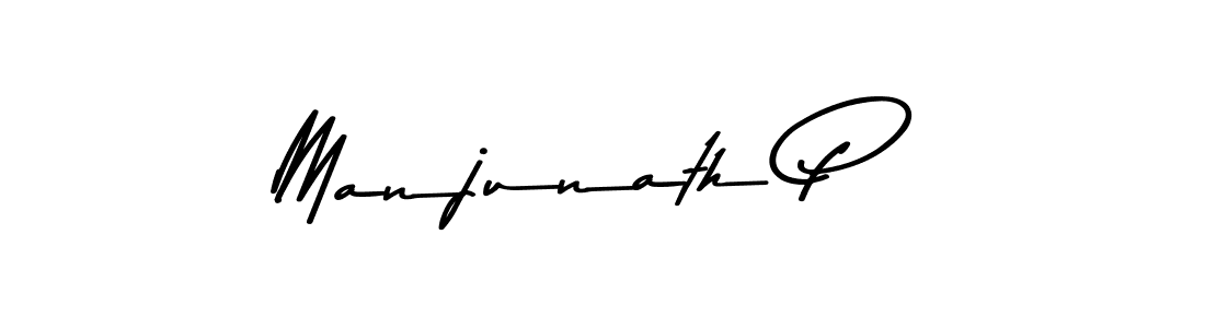 How to make Manjunath P name signature. Use Asem Kandis PERSONAL USE style for creating short signs online. This is the latest handwritten sign. Manjunath P signature style 9 images and pictures png