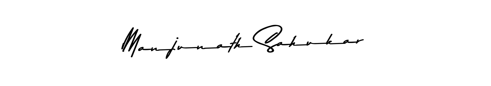 Make a beautiful signature design for name Manjunath Sahukar. With this signature (Asem Kandis PERSONAL USE) style, you can create a handwritten signature for free. Manjunath Sahukar signature style 9 images and pictures png