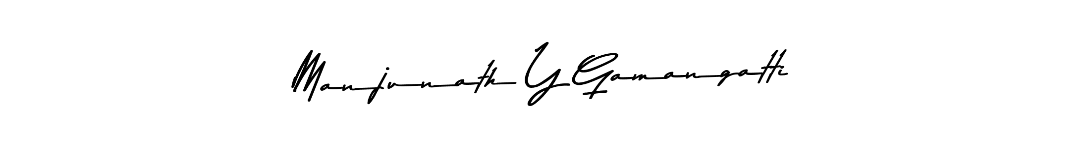 How to make Manjunath Y Gamangatti signature? Asem Kandis PERSONAL USE is a professional autograph style. Create handwritten signature for Manjunath Y Gamangatti name. Manjunath Y Gamangatti signature style 9 images and pictures png