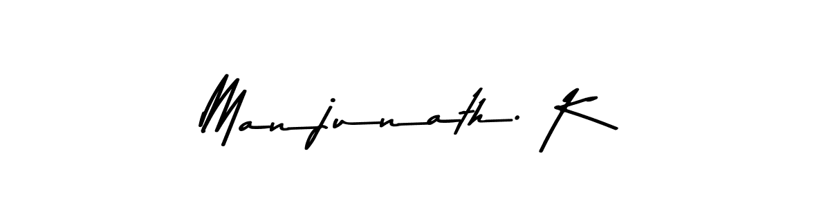 Create a beautiful signature design for name Manjunath. K. With this signature (Asem Kandis PERSONAL USE) fonts, you can make a handwritten signature for free. Manjunath. K signature style 9 images and pictures png