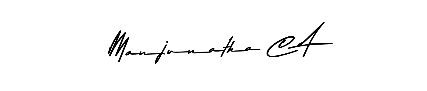 Also You can easily find your signature by using the search form. We will create Manjunatha C A name handwritten signature images for you free of cost using Asem Kandis PERSONAL USE sign style. Manjunatha C A signature style 9 images and pictures png