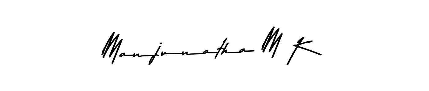 The best way (Asem Kandis PERSONAL USE) to make a short signature is to pick only two or three words in your name. The name Manjunatha M K include a total of six letters. For converting this name. Manjunatha M K signature style 9 images and pictures png