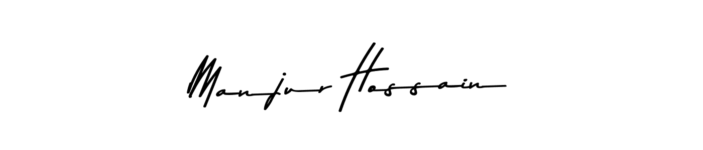 Make a beautiful signature design for name Manjur Hossain. With this signature (Asem Kandis PERSONAL USE) style, you can create a handwritten signature for free. Manjur Hossain signature style 9 images and pictures png