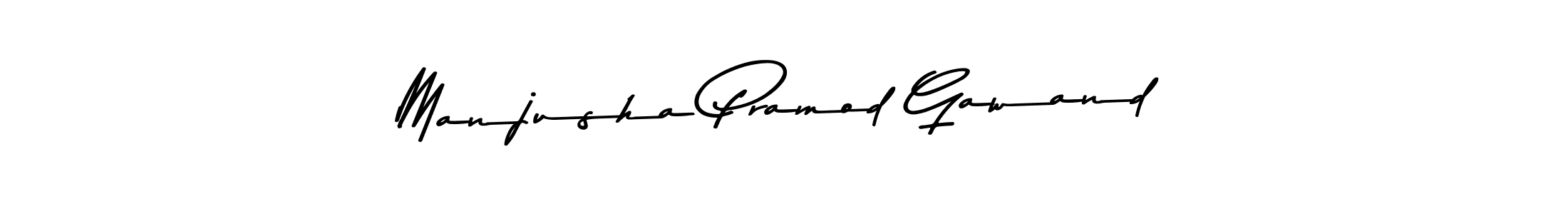 You should practise on your own different ways (Asem Kandis PERSONAL USE) to write your name (Manjusha Pramod Gawand) in signature. don't let someone else do it for you. Manjusha Pramod Gawand signature style 9 images and pictures png