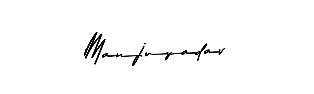 Make a beautiful signature design for name Manjuyadav. With this signature (Asem Kandis PERSONAL USE) style, you can create a handwritten signature for free. Manjuyadav signature style 9 images and pictures png