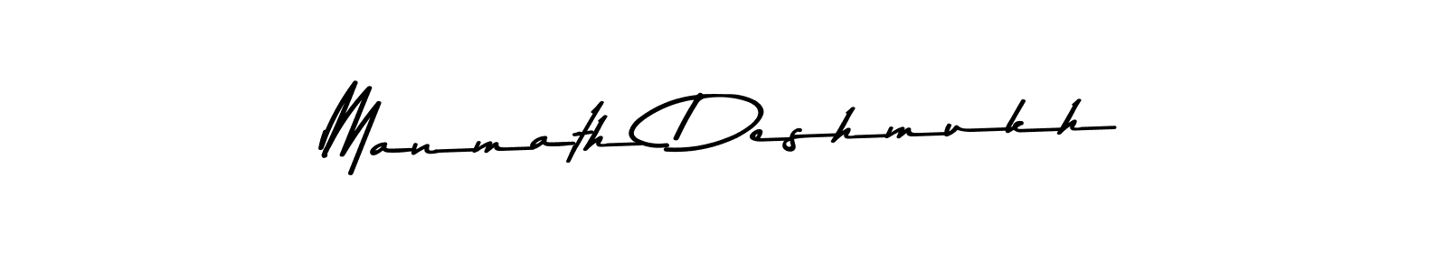 Make a beautiful signature design for name Manmath Deshmukh. With this signature (Asem Kandis PERSONAL USE) style, you can create a handwritten signature for free. Manmath Deshmukh signature style 9 images and pictures png