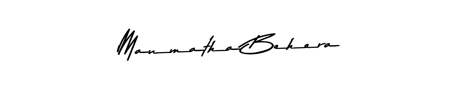 Make a beautiful signature design for name Manmatha Behera. With this signature (Asem Kandis PERSONAL USE) style, you can create a handwritten signature for free. Manmatha Behera signature style 9 images and pictures png