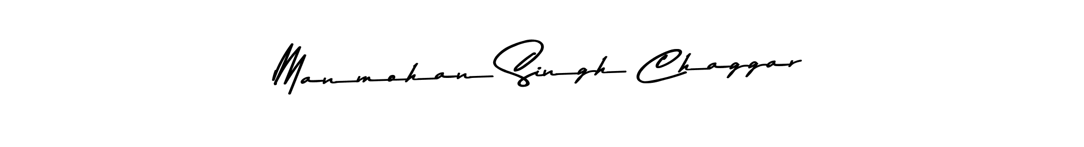 How to make Manmohan Singh Chaggar name signature. Use Asem Kandis PERSONAL USE style for creating short signs online. This is the latest handwritten sign. Manmohan Singh Chaggar signature style 9 images and pictures png