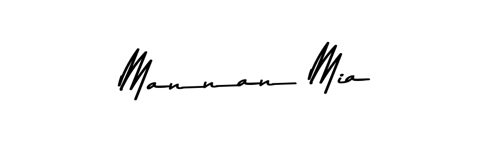 How to make Mannan Mia signature? Asem Kandis PERSONAL USE is a professional autograph style. Create handwritten signature for Mannan Mia name. Mannan Mia signature style 9 images and pictures png