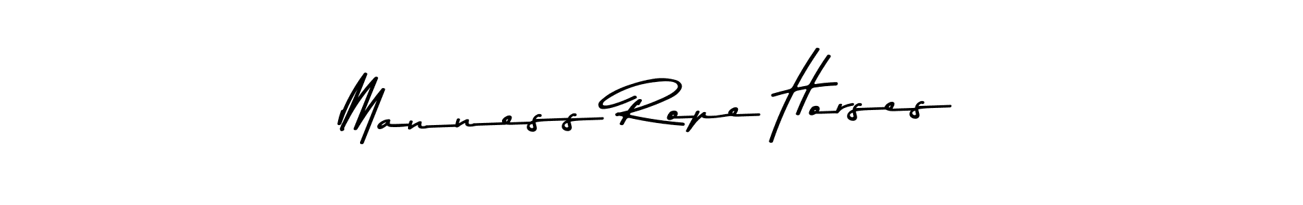 Make a beautiful signature design for name Manness Rope Horses. Use this online signature maker to create a handwritten signature for free. Manness Rope Horses signature style 9 images and pictures png