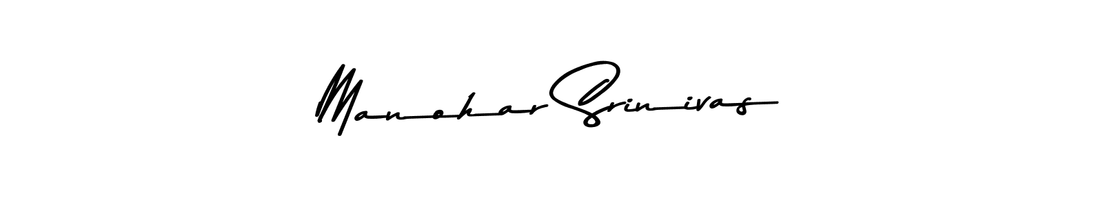 You should practise on your own different ways (Asem Kandis PERSONAL USE) to write your name (Manohar Srinivas) in signature. don't let someone else do it for you. Manohar Srinivas signature style 9 images and pictures png