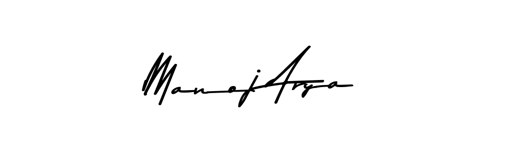 Use a signature maker to create a handwritten signature online. With this signature software, you can design (Asem Kandis PERSONAL USE) your own signature for name Manoj Arya. Manoj Arya signature style 9 images and pictures png