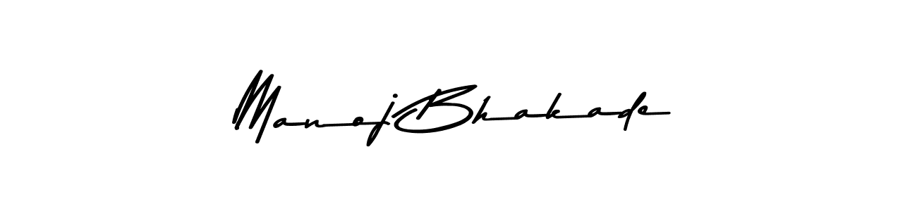 Use a signature maker to create a handwritten signature online. With this signature software, you can design (Asem Kandis PERSONAL USE) your own signature for name Manoj Bhakade. Manoj Bhakade signature style 9 images and pictures png