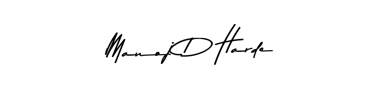 How to make Manoj D Harde signature? Asem Kandis PERSONAL USE is a professional autograph style. Create handwritten signature for Manoj D Harde name. Manoj D Harde signature style 9 images and pictures png
