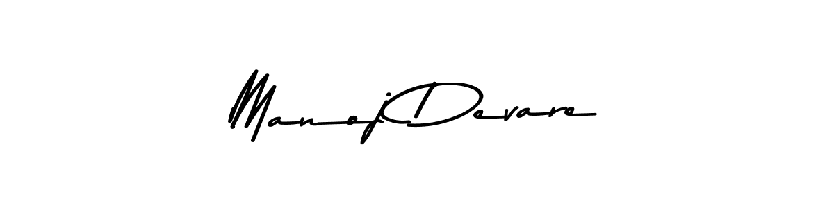 Make a beautiful signature design for name Manoj Devare. With this signature (Asem Kandis PERSONAL USE) style, you can create a handwritten signature for free. Manoj Devare signature style 9 images and pictures png