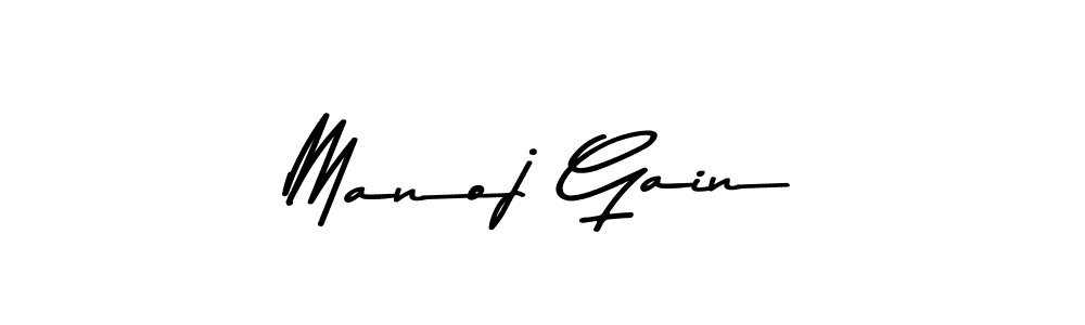 Also You can easily find your signature by using the search form. We will create Manoj Gain name handwritten signature images for you free of cost using Asem Kandis PERSONAL USE sign style. Manoj Gain signature style 9 images and pictures png