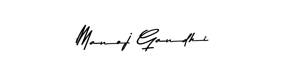 Use a signature maker to create a handwritten signature online. With this signature software, you can design (Asem Kandis PERSONAL USE) your own signature for name Manoj Gandhi. Manoj Gandhi signature style 9 images and pictures png