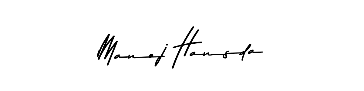 Manoj Hansda stylish signature style. Best Handwritten Sign (Asem Kandis PERSONAL USE) for my name. Handwritten Signature Collection Ideas for my name Manoj Hansda. Manoj Hansda signature style 9 images and pictures png