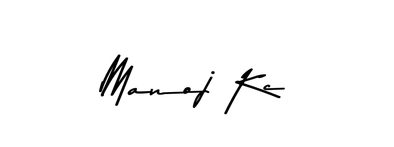 How to make Manoj Kc signature? Asem Kandis PERSONAL USE is a professional autograph style. Create handwritten signature for Manoj Kc name. Manoj Kc signature style 9 images and pictures png