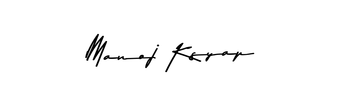 Manoj Ksyap stylish signature style. Best Handwritten Sign (Asem Kandis PERSONAL USE) for my name. Handwritten Signature Collection Ideas for my name Manoj Ksyap. Manoj Ksyap signature style 9 images and pictures png