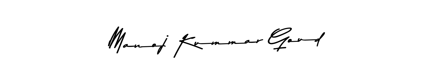 Create a beautiful signature design for name Manoj Kummar Goud. With this signature (Asem Kandis PERSONAL USE) fonts, you can make a handwritten signature for free. Manoj Kummar Goud signature style 9 images and pictures png