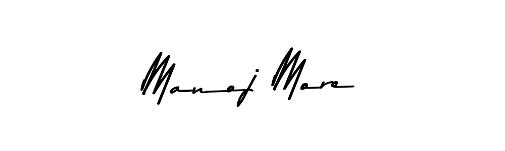 Make a beautiful signature design for name Manoj More. With this signature (Asem Kandis PERSONAL USE) style, you can create a handwritten signature for free. Manoj More signature style 9 images and pictures png