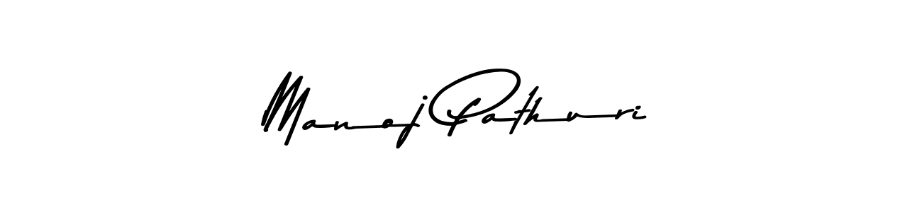 Create a beautiful signature design for name Manoj Pathuri. With this signature (Asem Kandis PERSONAL USE) fonts, you can make a handwritten signature for free. Manoj Pathuri signature style 9 images and pictures png