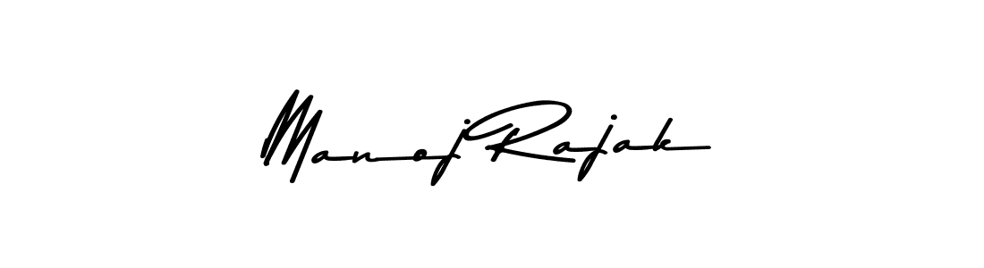 Manoj Rajak stylish signature style. Best Handwritten Sign (Asem Kandis PERSONAL USE) for my name. Handwritten Signature Collection Ideas for my name Manoj Rajak. Manoj Rajak signature style 9 images and pictures png