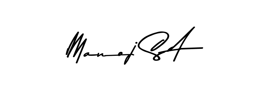 Make a beautiful signature design for name Manoj S A. Use this online signature maker to create a handwritten signature for free. Manoj S A signature style 9 images and pictures png