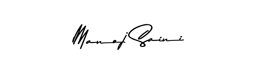 Make a beautiful signature design for name Manoj Saini. With this signature (Asem Kandis PERSONAL USE) style, you can create a handwritten signature for free. Manoj Saini signature style 9 images and pictures png
